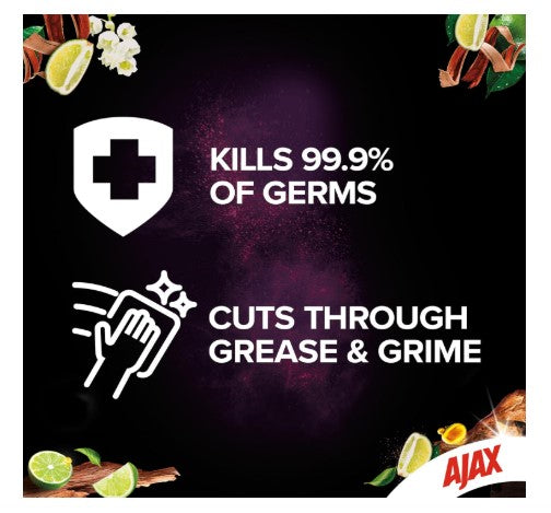 Ajax Luxury Multipurpose Cleaning Wipes 110 Pack – Crisp Lime & Sandalwood Scent