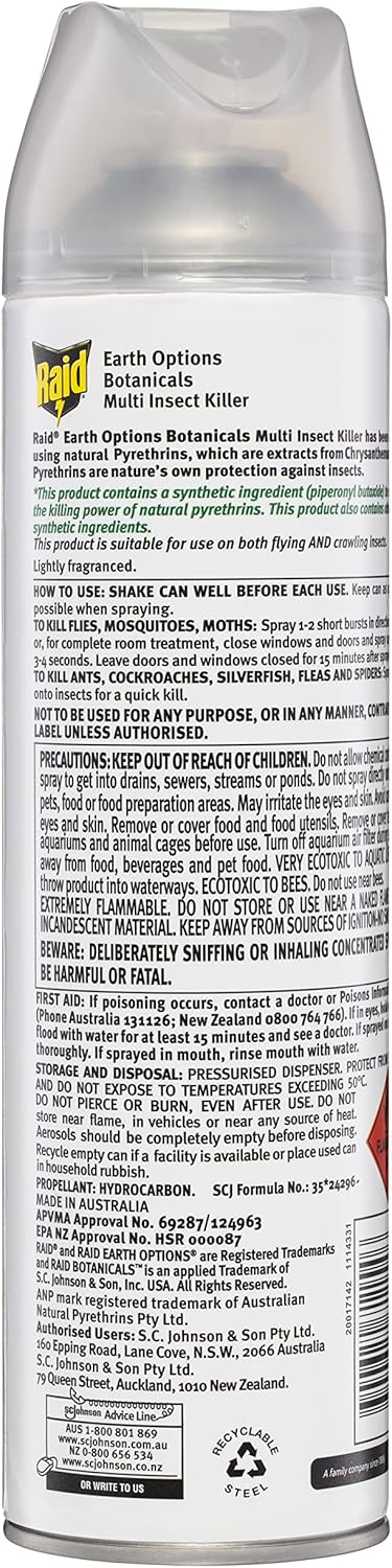 Raid Earth Options Botanicals Multi Insect Spray 320 g