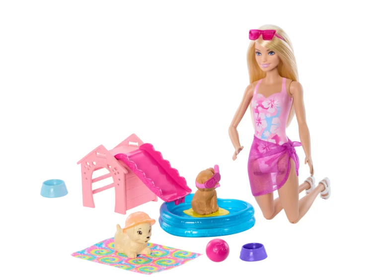 Barbie - Puppy Pool Party Playset - Mattel