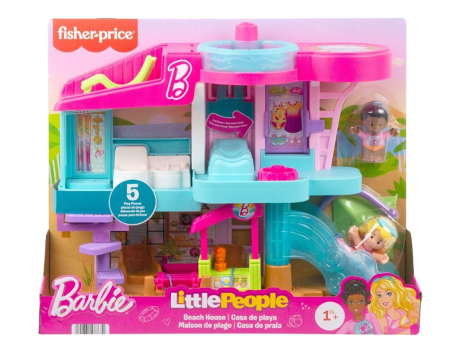 Fisher-Price Barbie Little People Beach House Playset